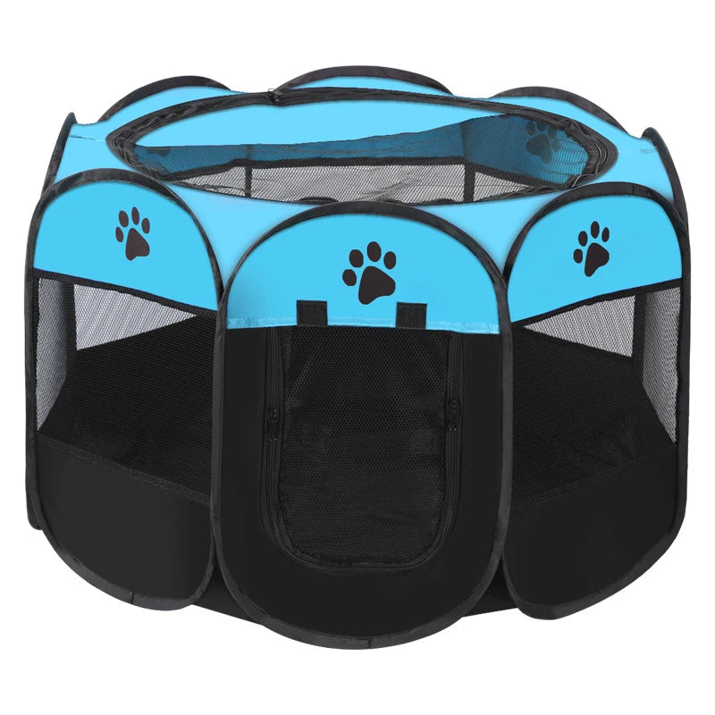 Pet Camping Tent - Foldable Octagonal Cage for Dogs & Cats
