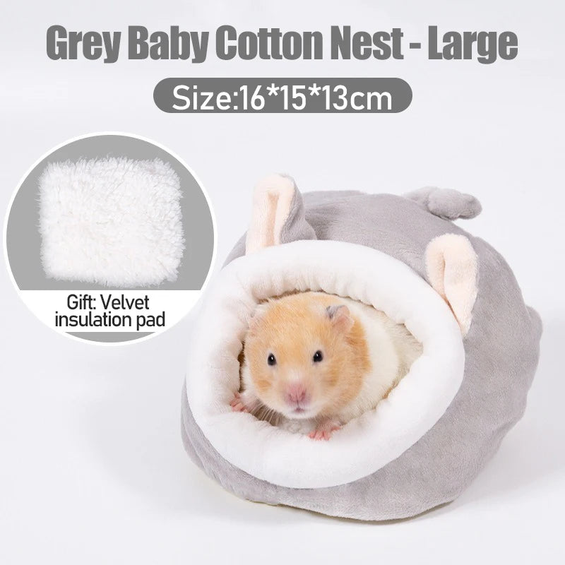 Guinea Pig & Hamster Cosy Bed - Soft Warm Cage House