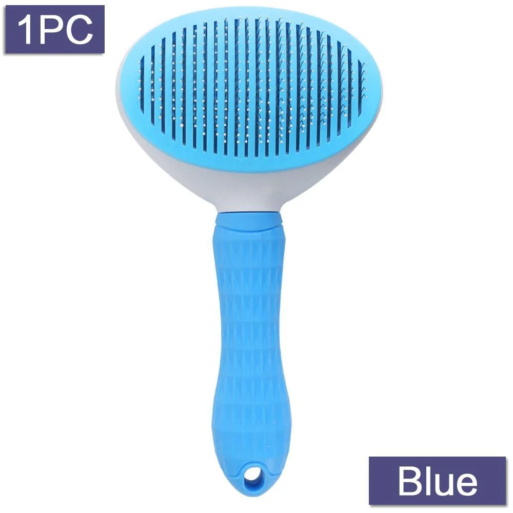 Self Cleaning Slicker Brush for Dogs and Cats Stonego Pet Grooming Tool Removes Undercoat Shedding Mats and Hair