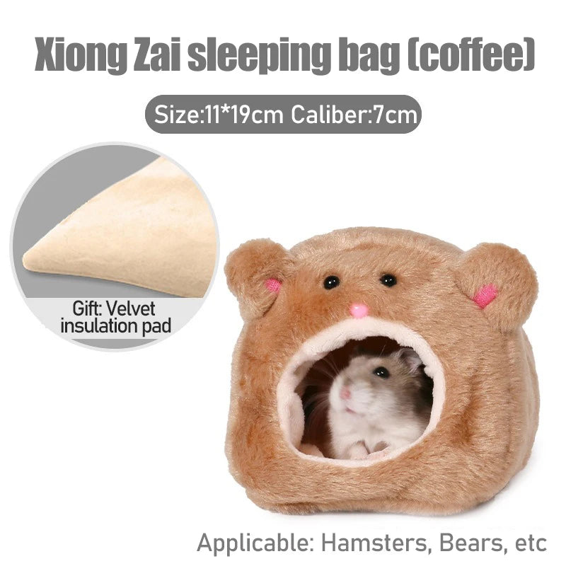 Guinea Pig & Hamster Cosy Bed - Soft Warm Cage House