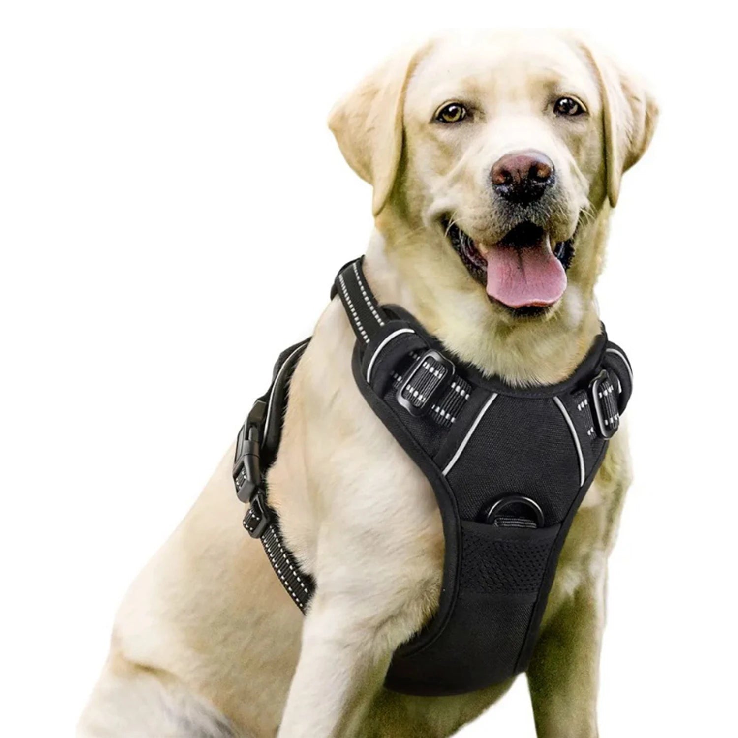 Dog Harness No Pull Pet Harness Adjustable Padded Dog Vest with Easy Control Handles for Large Dogs Adjustable Oxford Vest