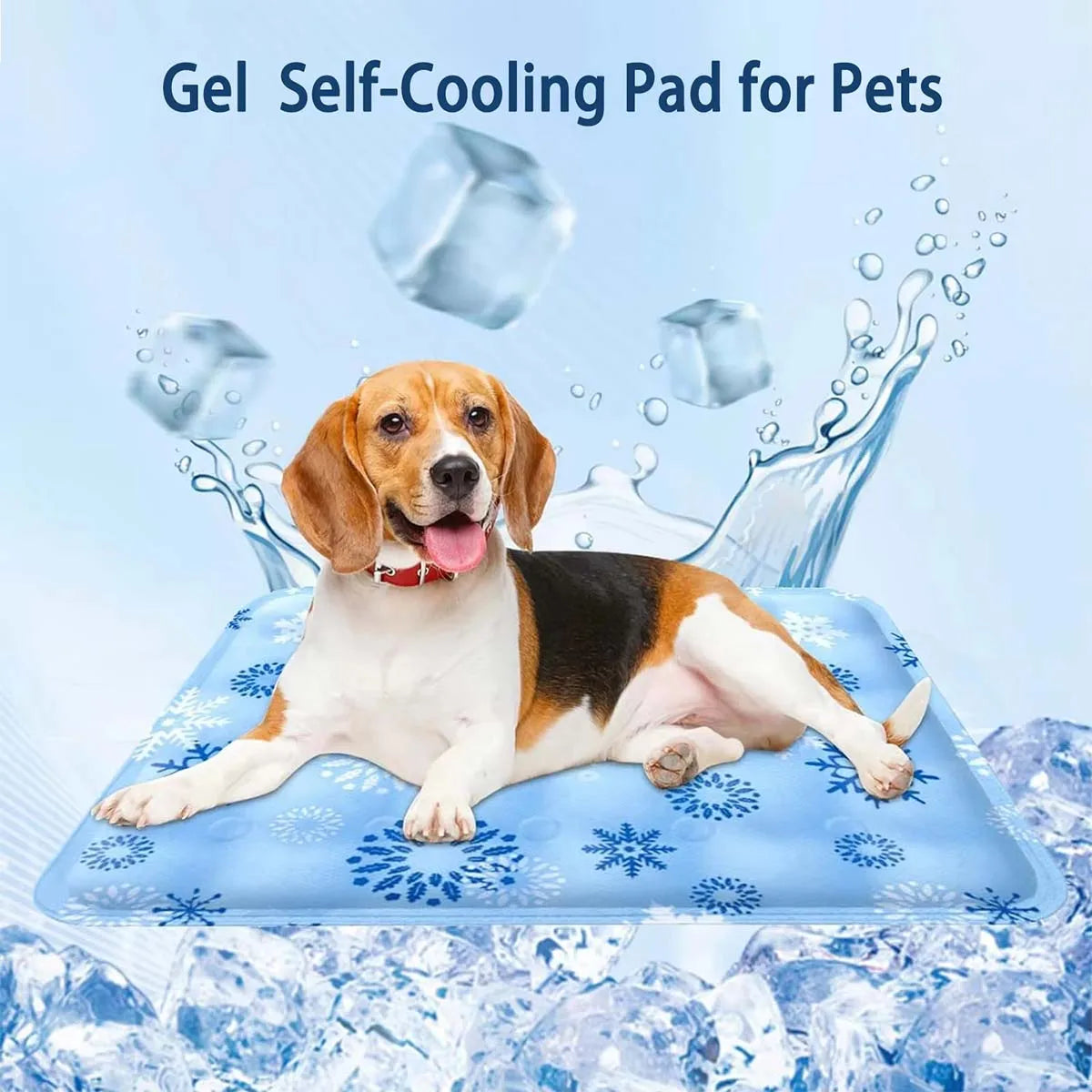 Pet Cooling Mat - Water Injection Ice Pad for Dogs & Cats