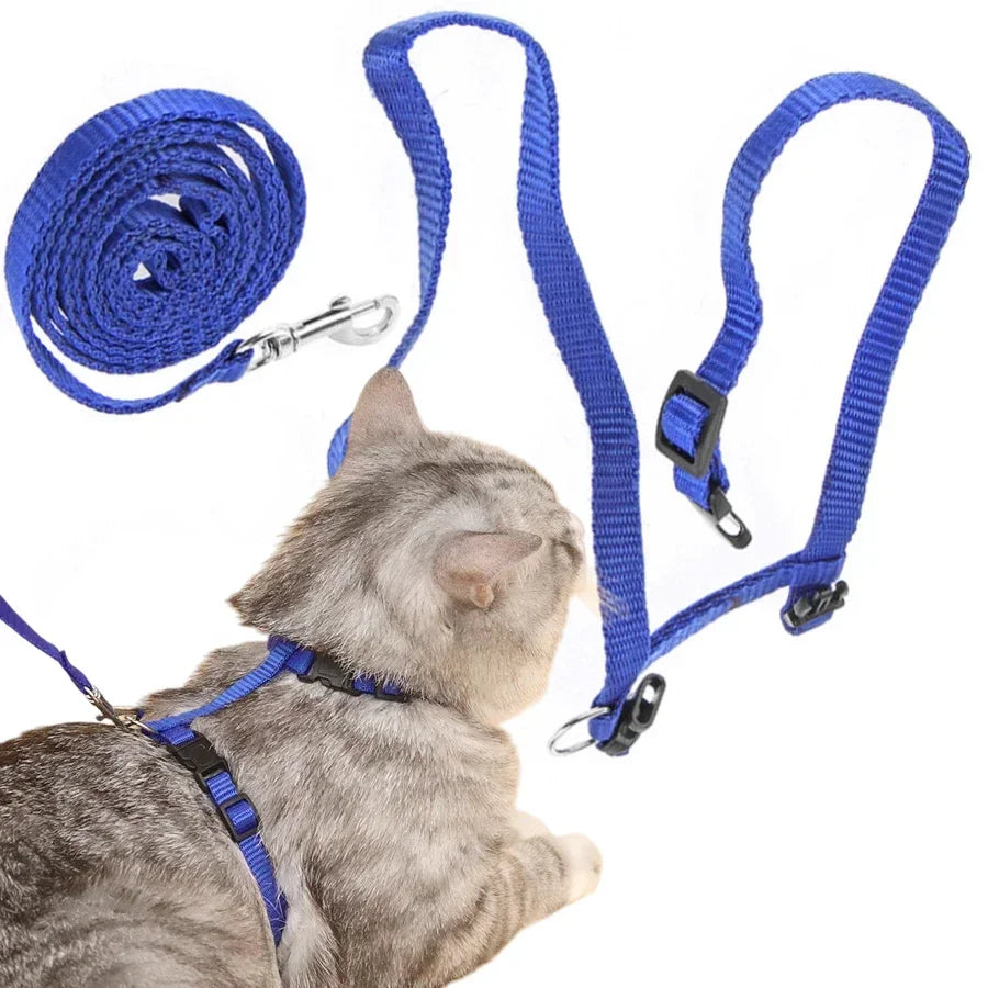 Cat Harness & Leash Set - Escape-Proof H-Style Vest