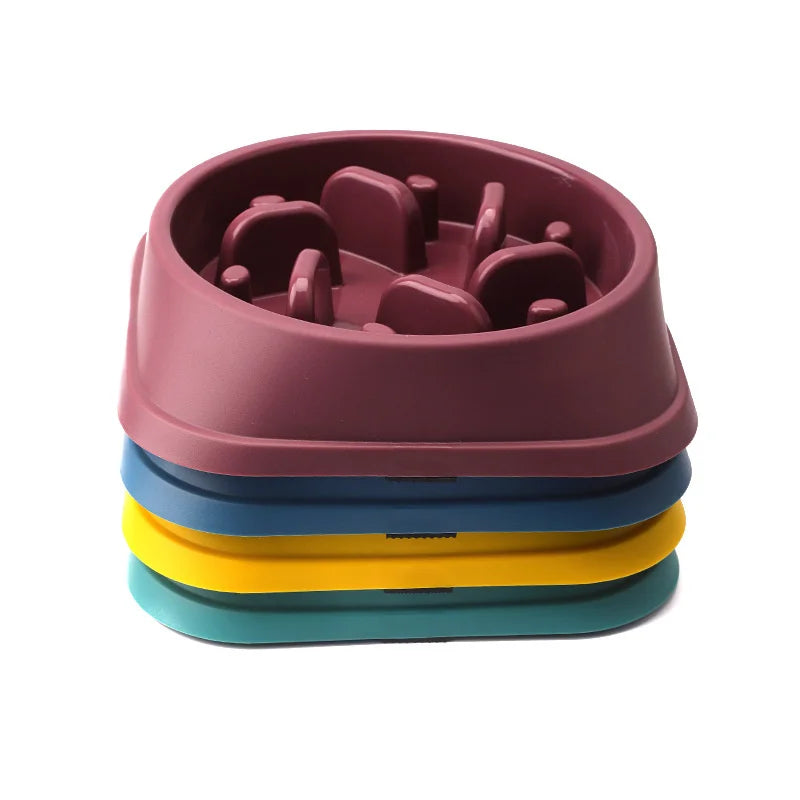Slow Feeder Dog Bowl Anti Choking Watering & Feeding Supplies Puzzle Feeder Bowl Non-slip Slow Eat Bowl for Dogs Large Small