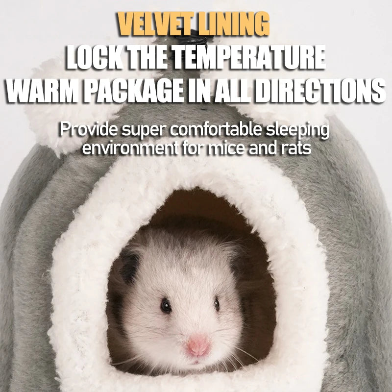 Guinea Pig & Hamster Cosy Bed - Soft Warm Cage House