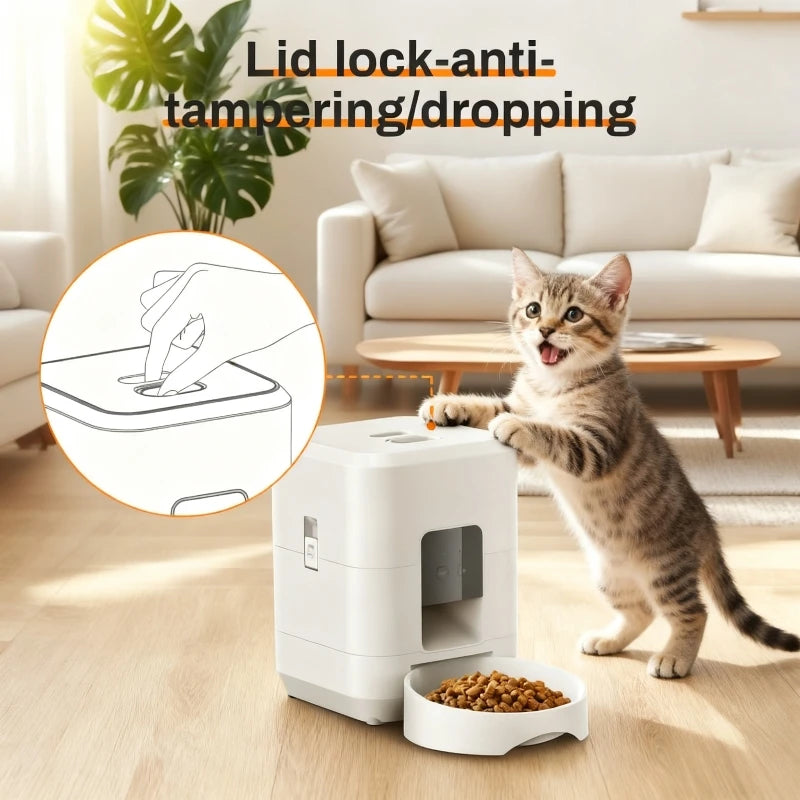 Smart Pet Feeder 2L - WiFi App Control Auto Dispenser