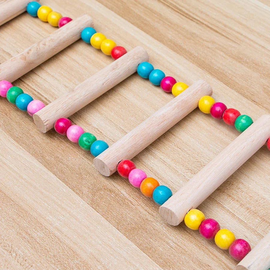 Bird Ladder Bridge - 10-Step Wooden Climbing Toy