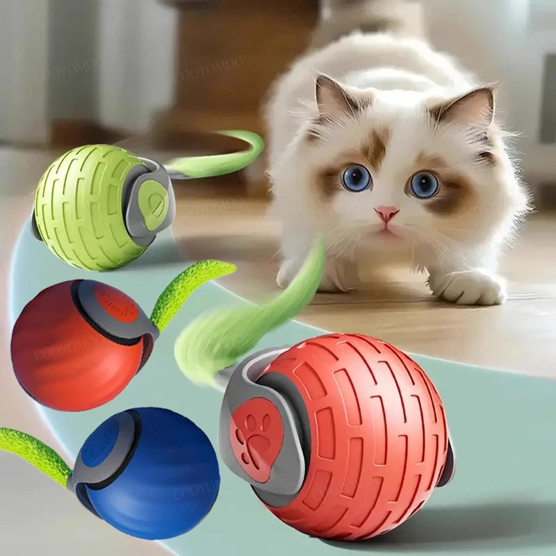 Smart Cat Ball - Auto Rolling Electric Toy with LED