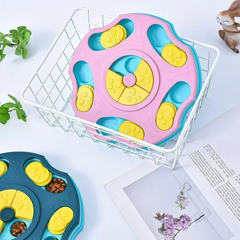 Dog Puzzle Slow Feeder - Interactive IQ Training Toy