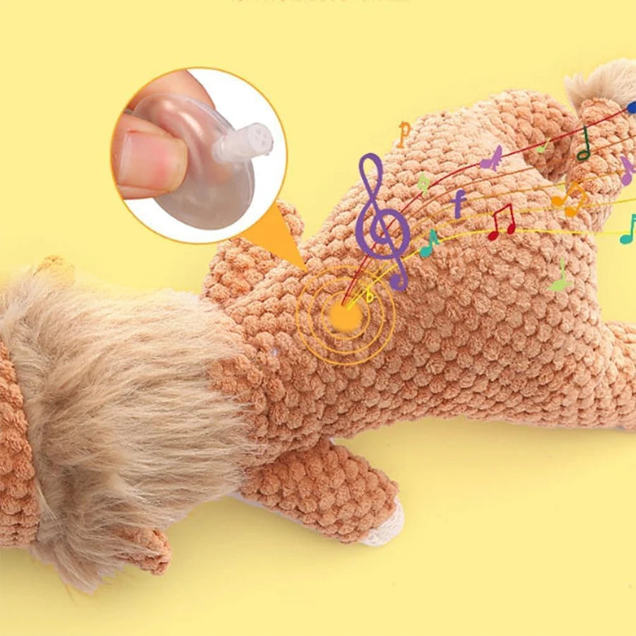 Large Dog Plush Toy - Bite-Resistant Squeaky Animal