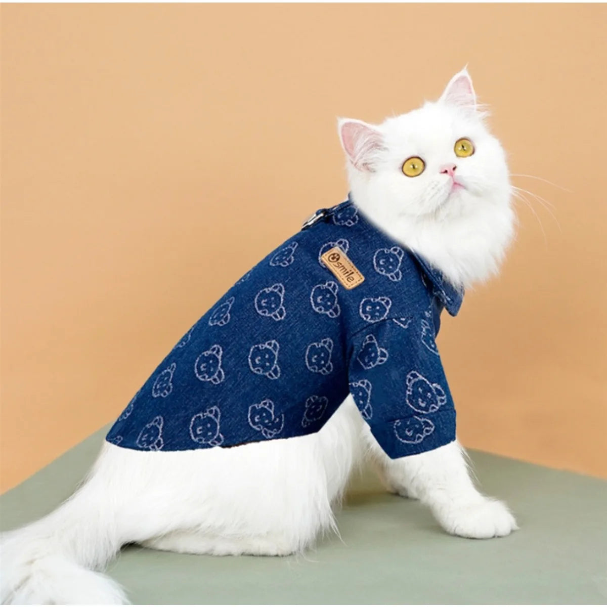 Dog Denim Shirt - Fashionable Traction Pullover