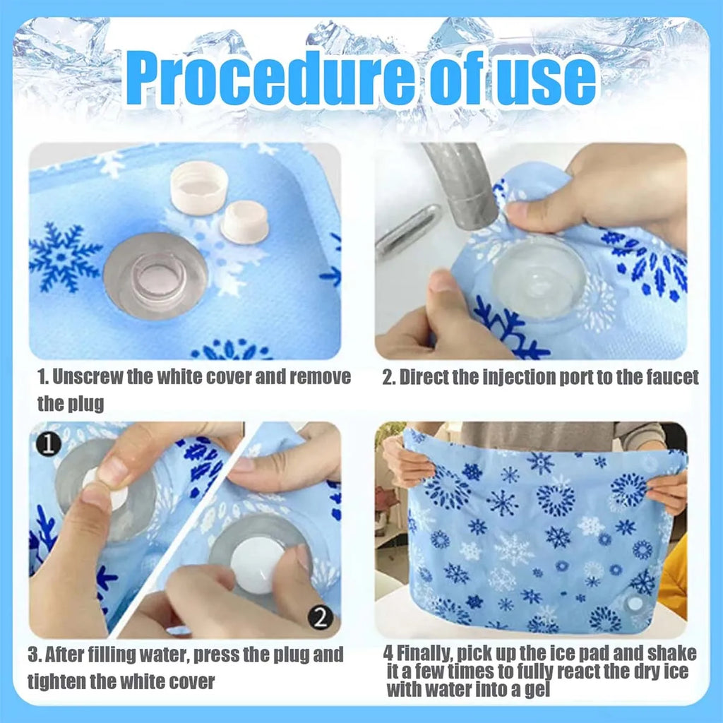 Pet Cooling Mat - Water Injection Ice Pad for Dogs & Cats
