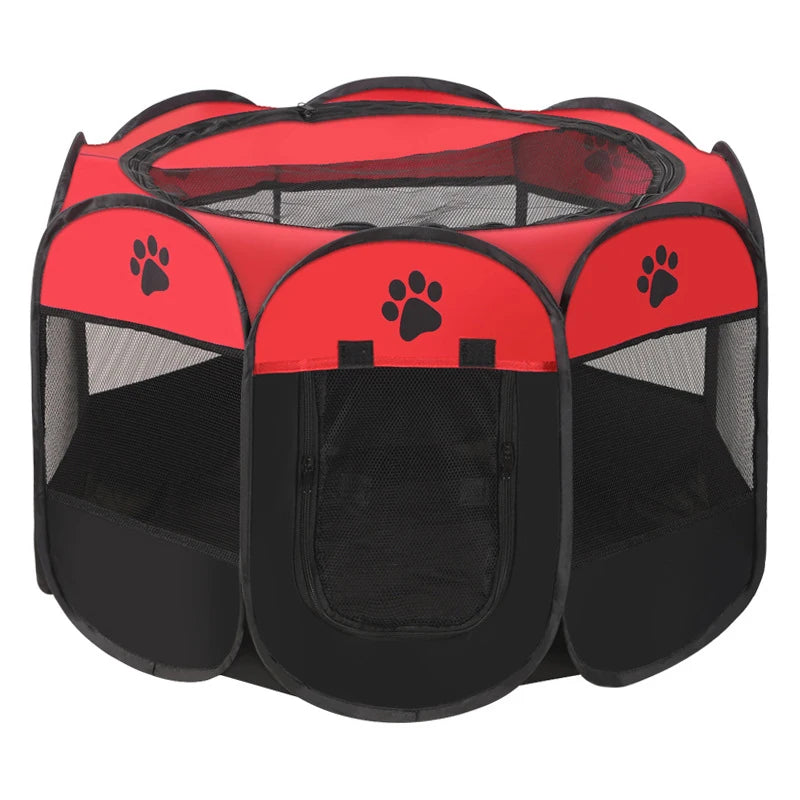 Pet Camping Tent - Foldable Octagonal Cage for Dogs & Cats