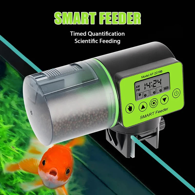 Smart Fish Feeder - Digital Timer with Electric Dispenser