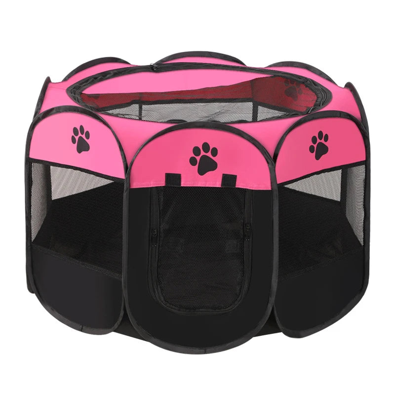 Pet Camping Tent - Foldable Octagonal Cage for Dogs & Cats