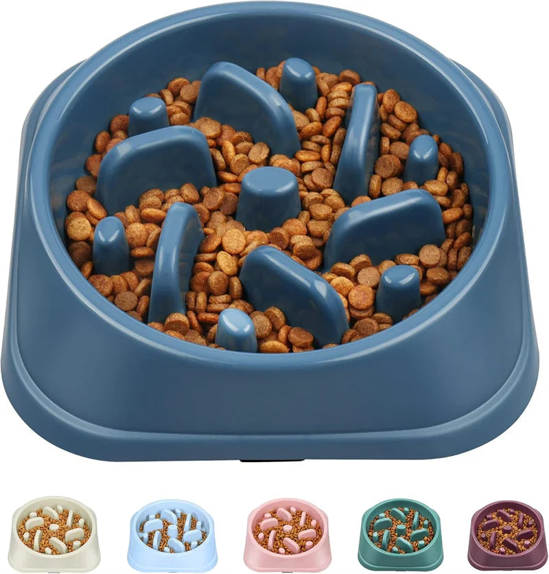 Slow Feeder Dog Bowl Anti Choking Watering & Feeding Supplies Puzzle Feeder Bowl Non-slip Slow Eat Bowl for Dogs Large Small