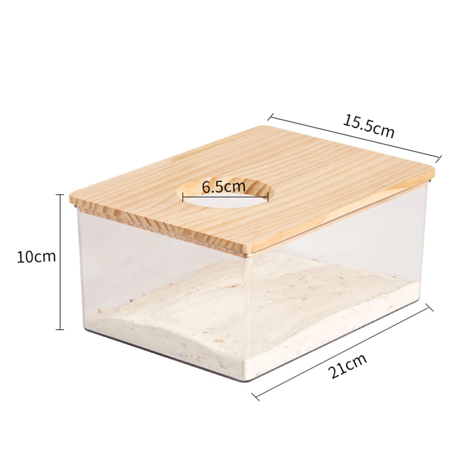 Hamster Bathroom House - Clear Sand Bath Box