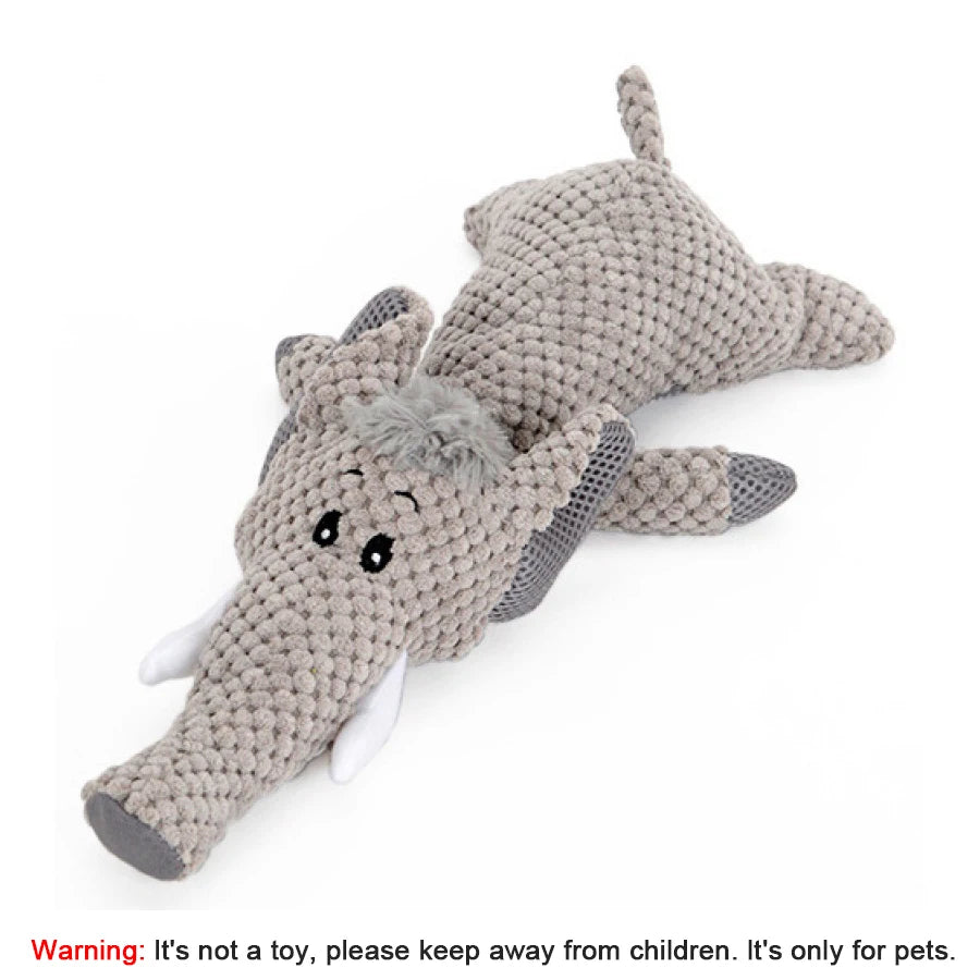 Large Dog Plush Toy - Bite-Resistant Squeaky Animal