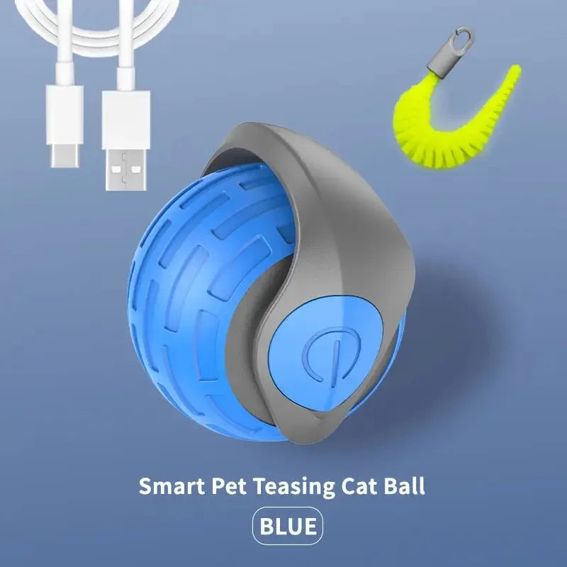 Smart Cat Ball - Auto Rolling Electric Toy with LED