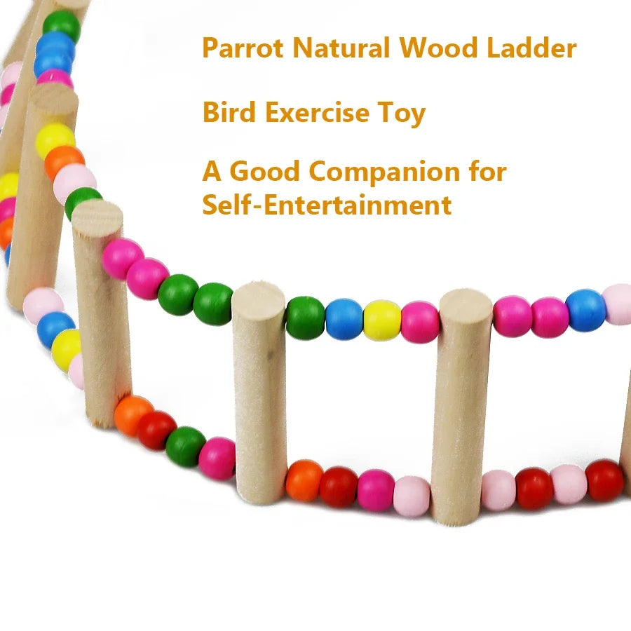 Bird Ladder Bridge - 10-Step Wooden Climbing Toy