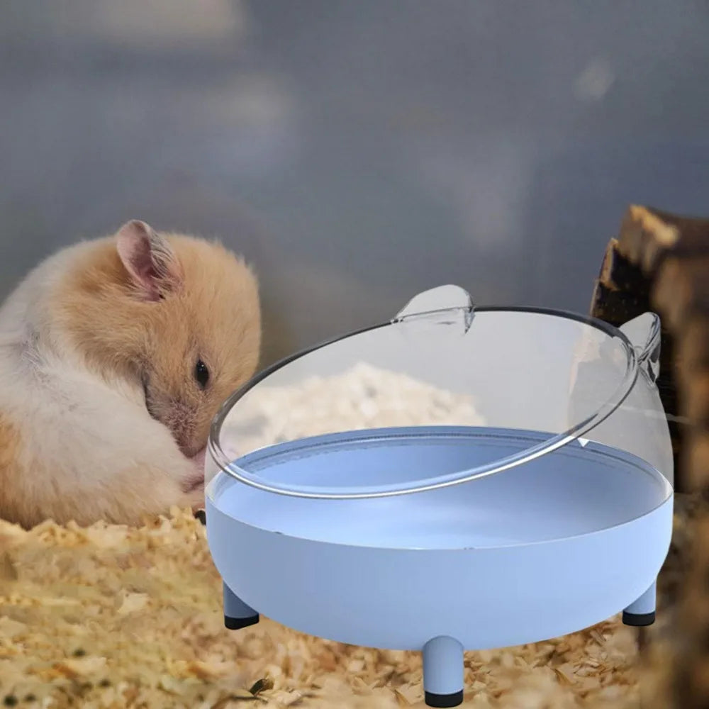 Hamster Sand Bath Box - Transparent Cage Toilet
