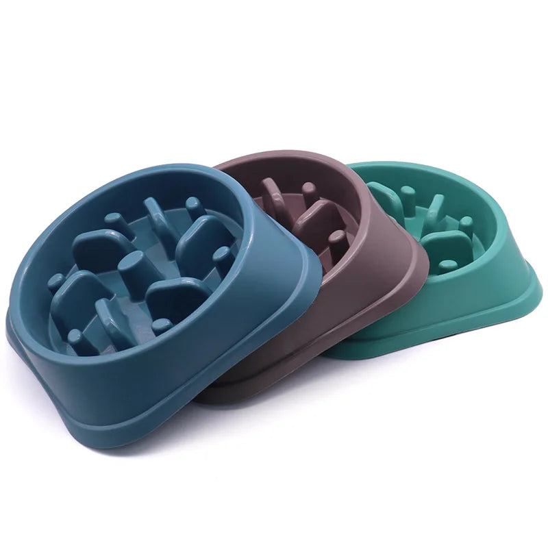 Slow Feeder Dog Bowl Anti Choking Watering & Feeding Supplies Puzzle Feeder Bowl Non-slip Slow Eat Bowl for Dogs Large Small