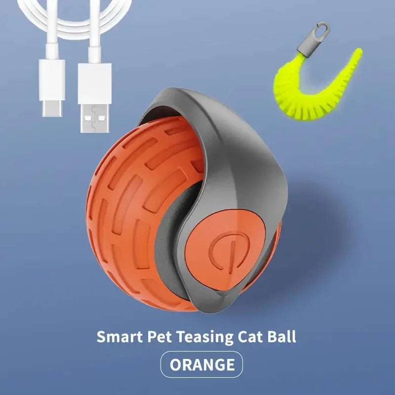 Smart Cat Ball - Auto Rolling Electric Toy with LED