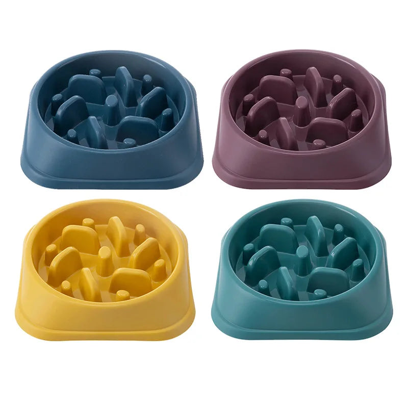 Slow Feeder Dog Bowl Anti Choking Watering & Feeding Supplies Puzzle Feeder Bowl Non-slip Slow Eat Bowl for Dogs Large Small