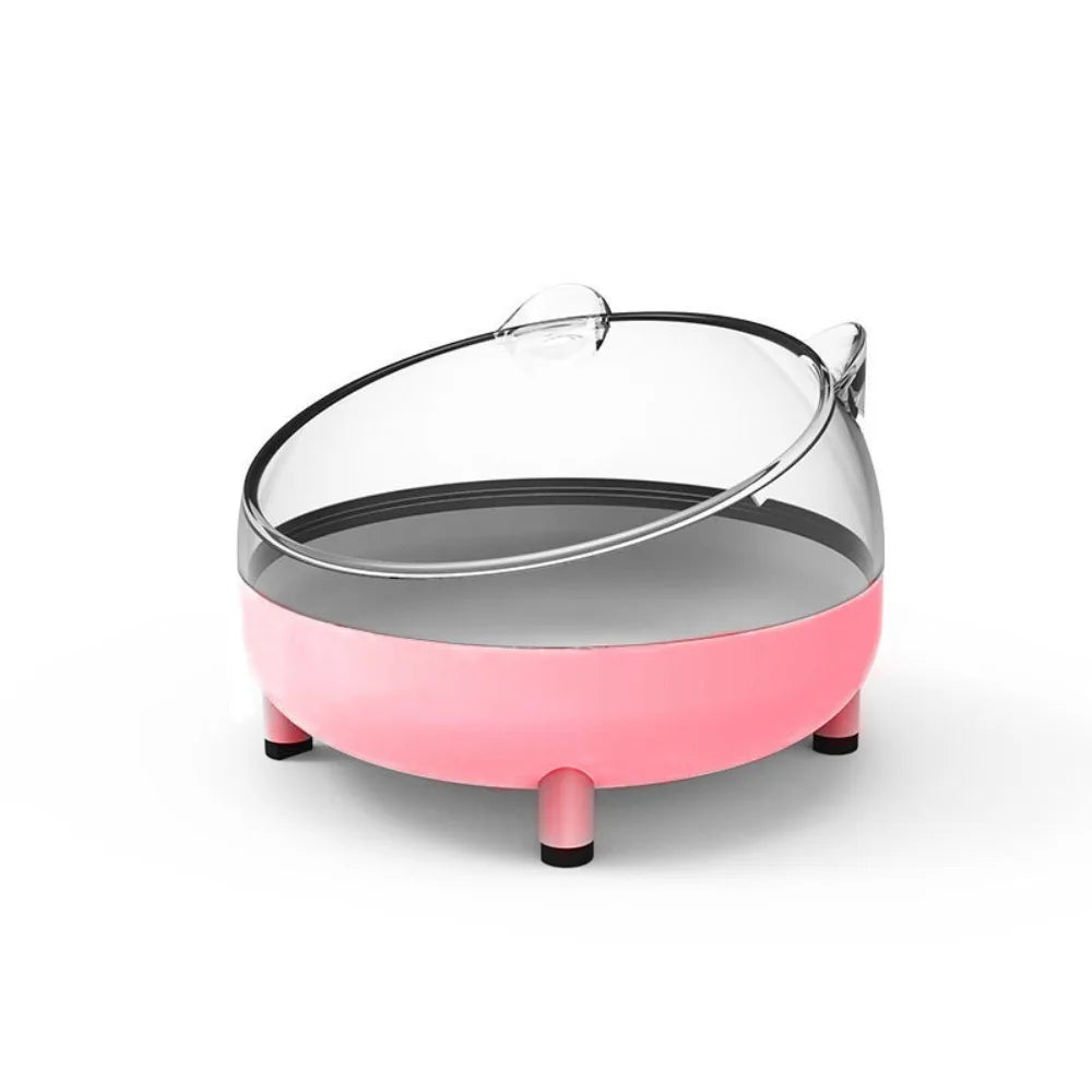 Hamster Sand Bath Box - Transparent Cage Toilet