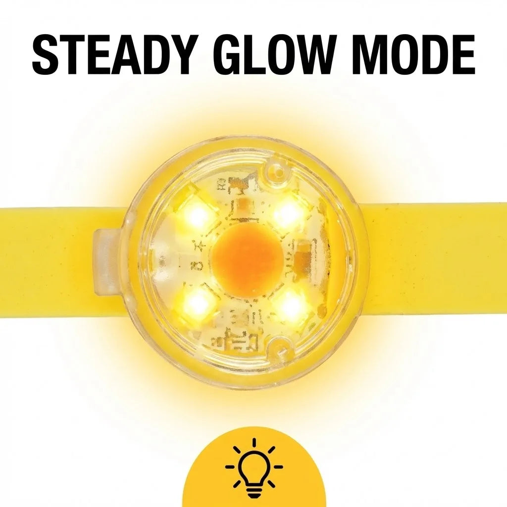 LED Dog Collar Light - USB Rechargeable Safety Pendant