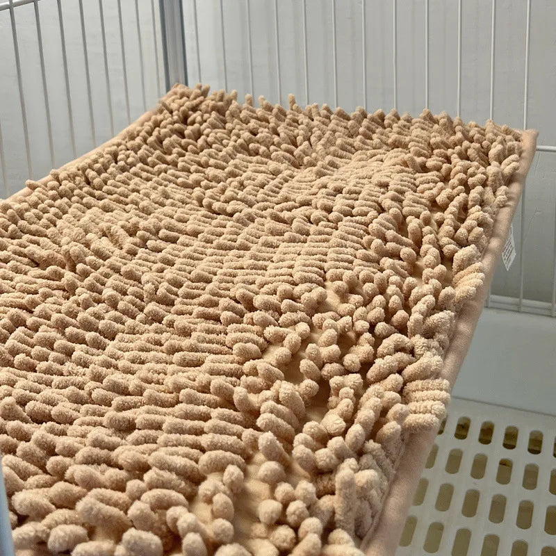Small Pet Fleece Bed Mat - Soft Plush Sleeping Pad