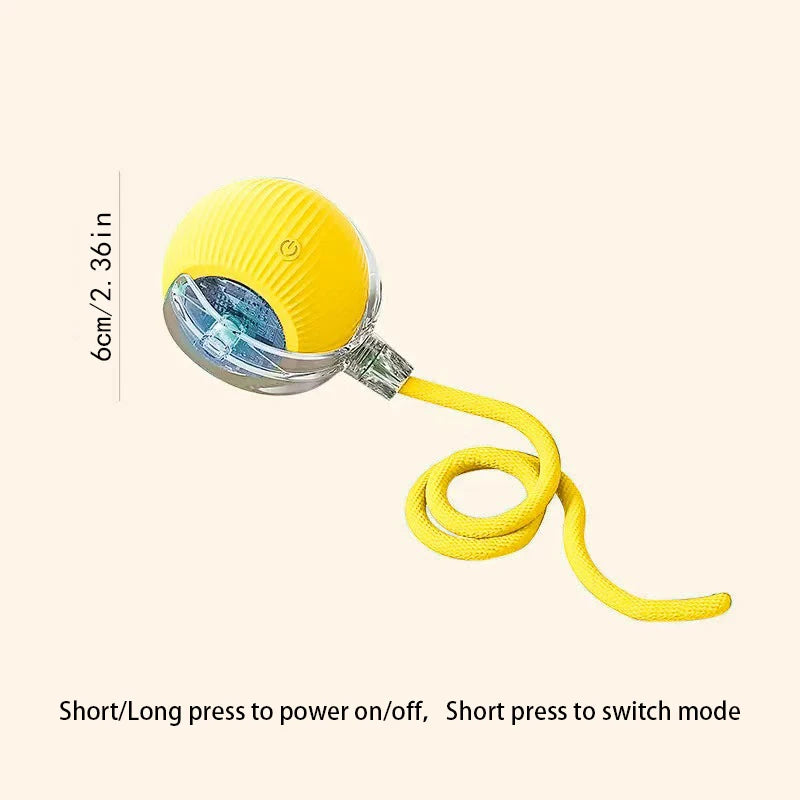 Smart Cat Ball - Auto Rolling Electric Toy with LED