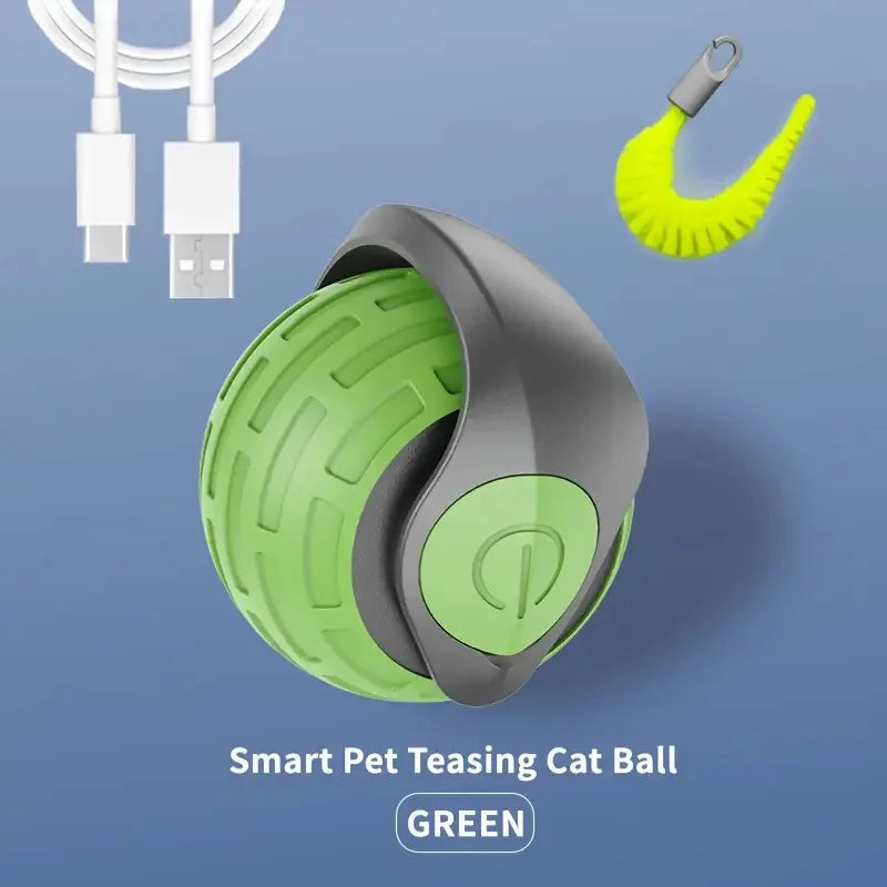 Smart Cat Ball - Auto Rolling Electric Toy with LED