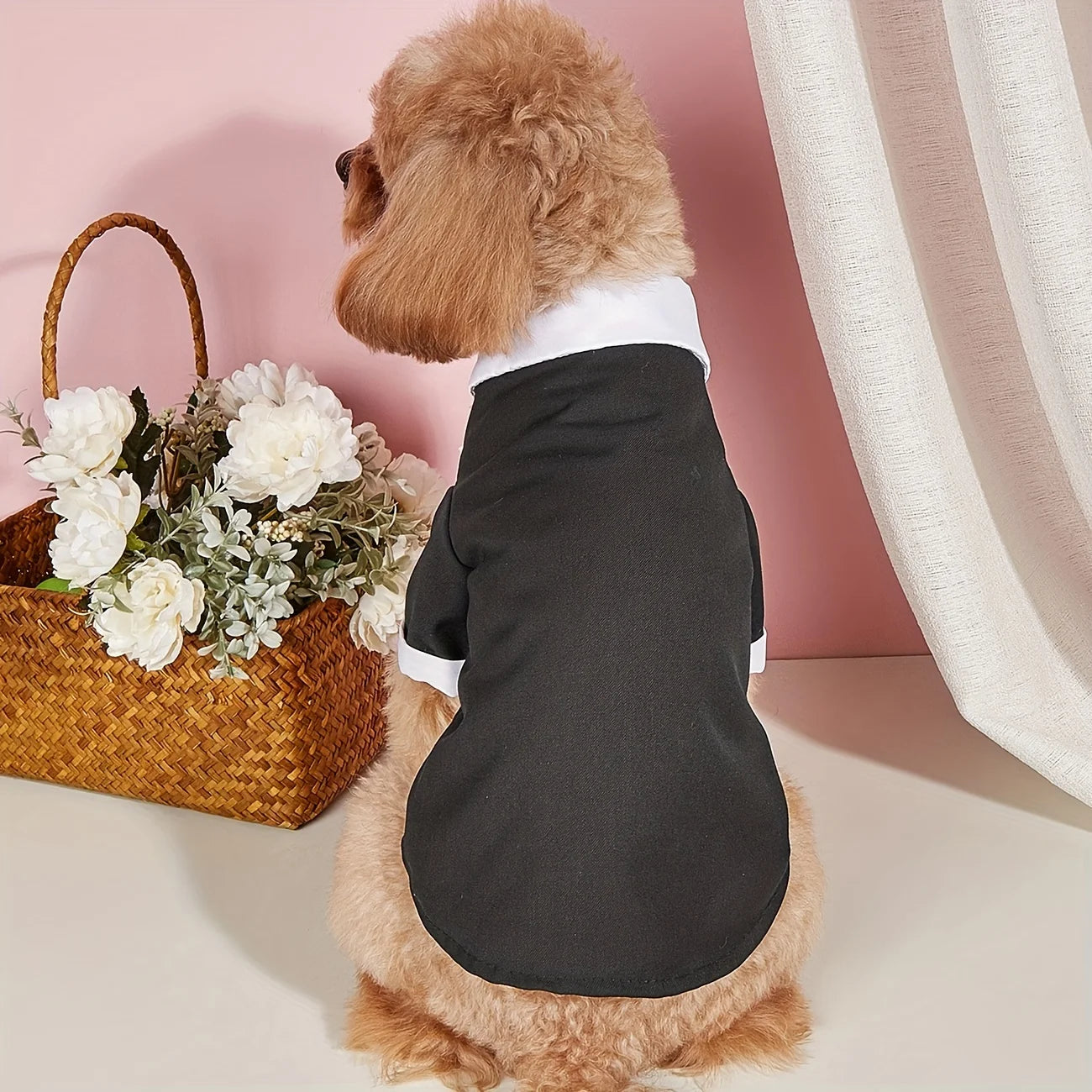 Dog Wedding Suit with Bow Tie - Formal Pet Costume
