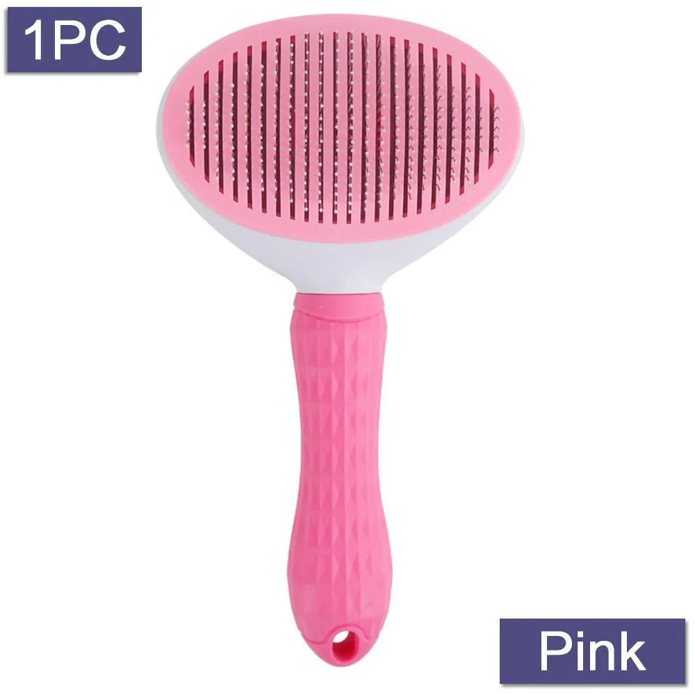 Self Cleaning Slicker Brush for Dogs and Cats Stonego Pet Grooming Tool Removes Undercoat Shedding Mats and Hair