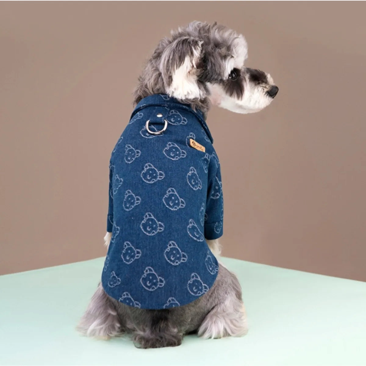 Dog Denim Shirt - Fashionable Traction Pullover