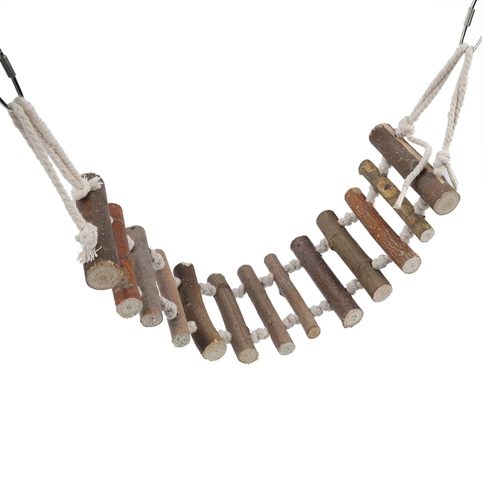 Bird Rope & Wood Swing Bridge - Natural Climbing Toy