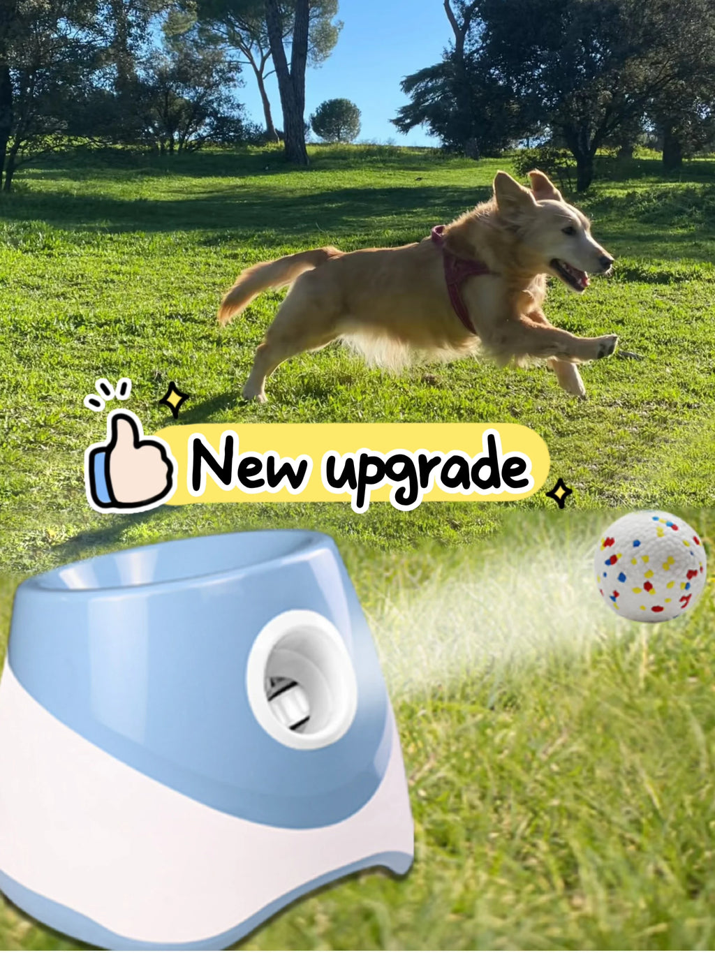 Dog Ball Launcher - Automatic Tennis Throwing Machine