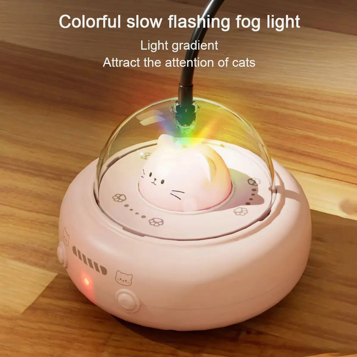 Interactive Cat Toy - Feather & Laser with Obstacle Avoidance