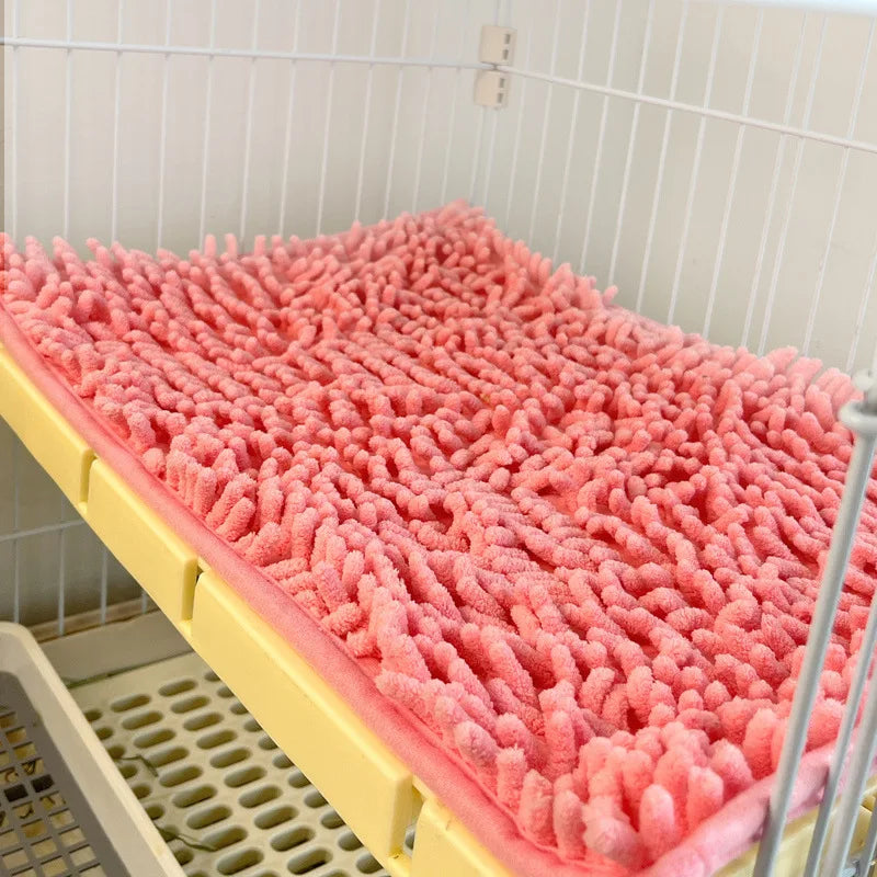 Small Pet Fleece Bed Mat - Soft Plush Sleeping Pad