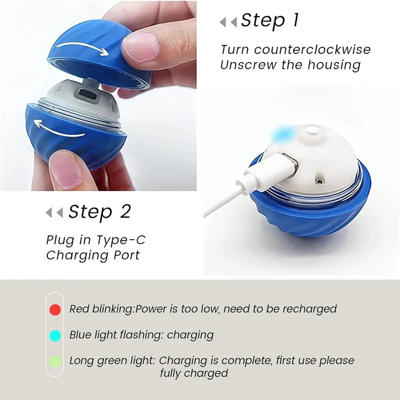 Smart Dog Ball - Electric Moving Interactive Toy USB