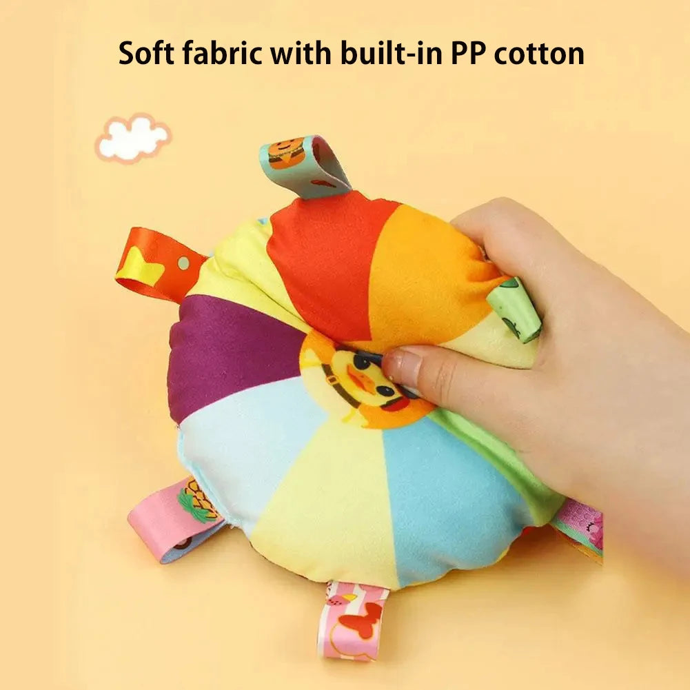 Dog Flying Disc Plush Toy - Squeaky with Bell