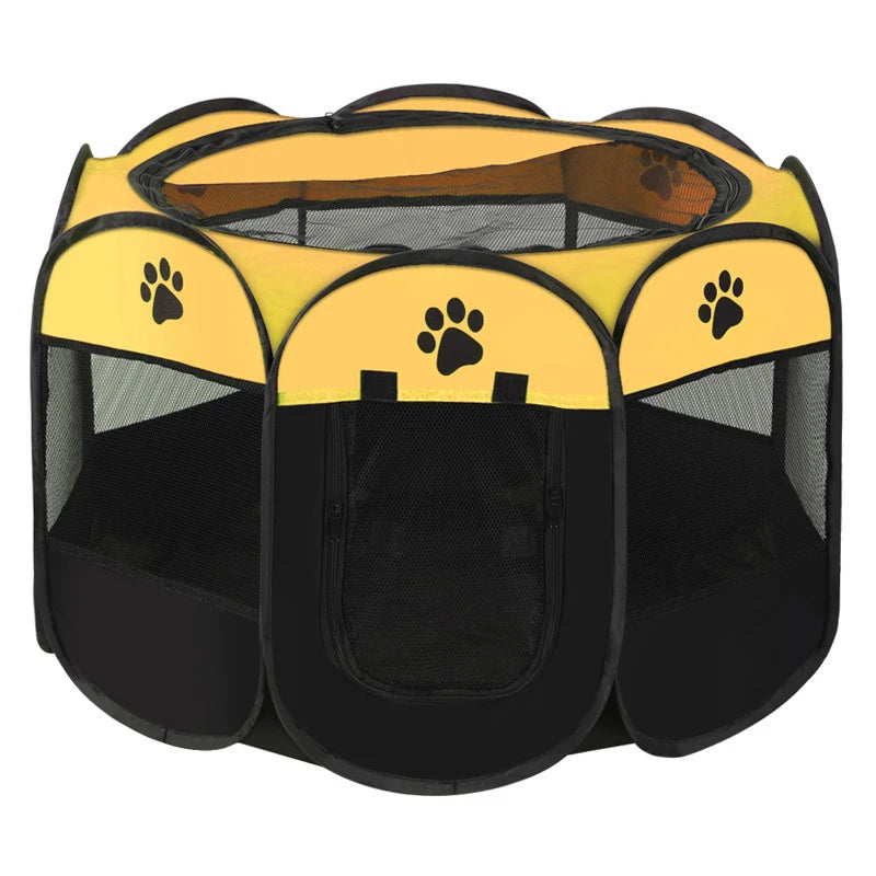 Pet Camping Tent - Foldable Octagonal Cage for Dogs & Cats