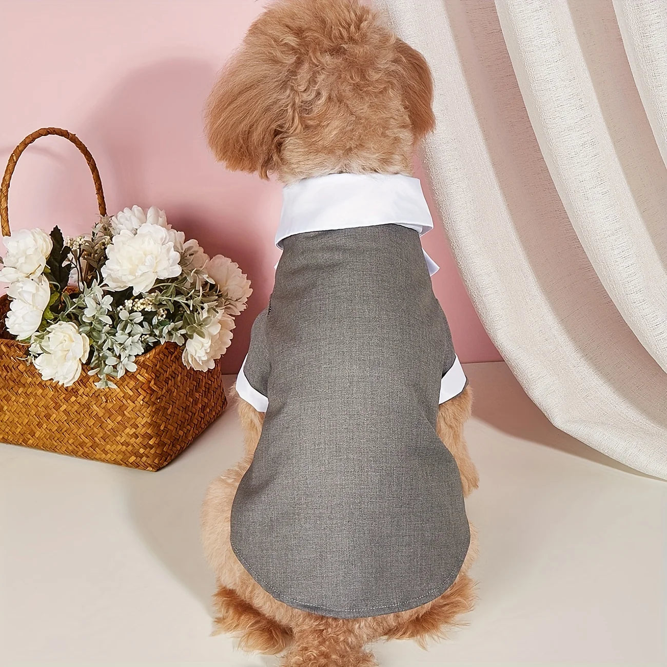 Dog Wedding Suit with Bow Tie - Formal Pet Costume