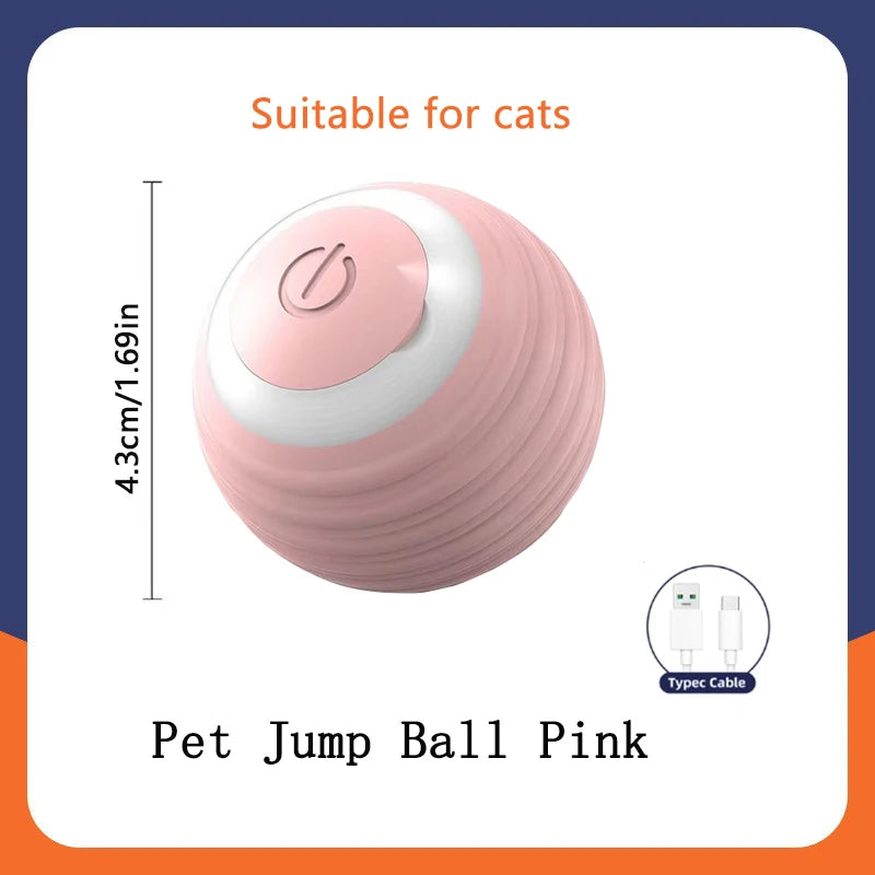 Smart Cat Ball - Auto Rolling Electric Toy with LED