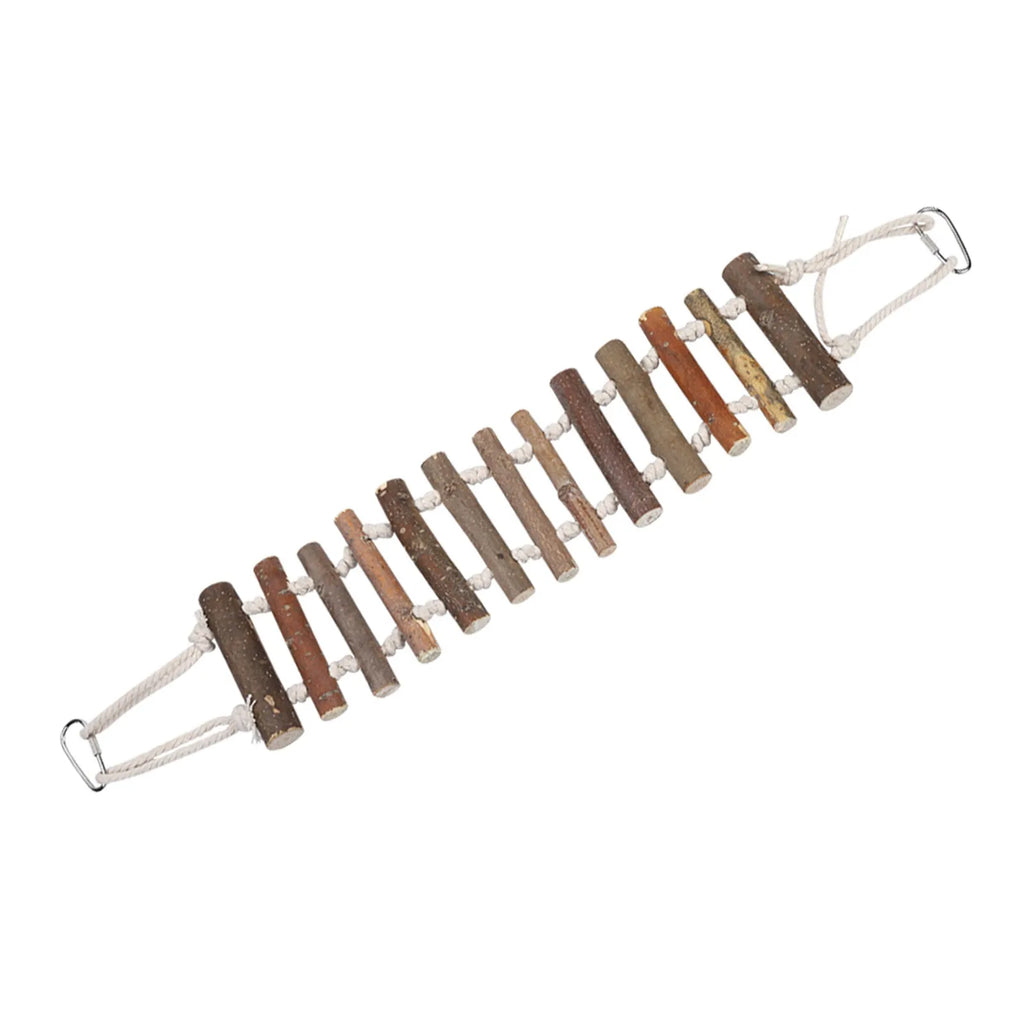 Bird Rope & Wood Swing Bridge - Natural Climbing Toy