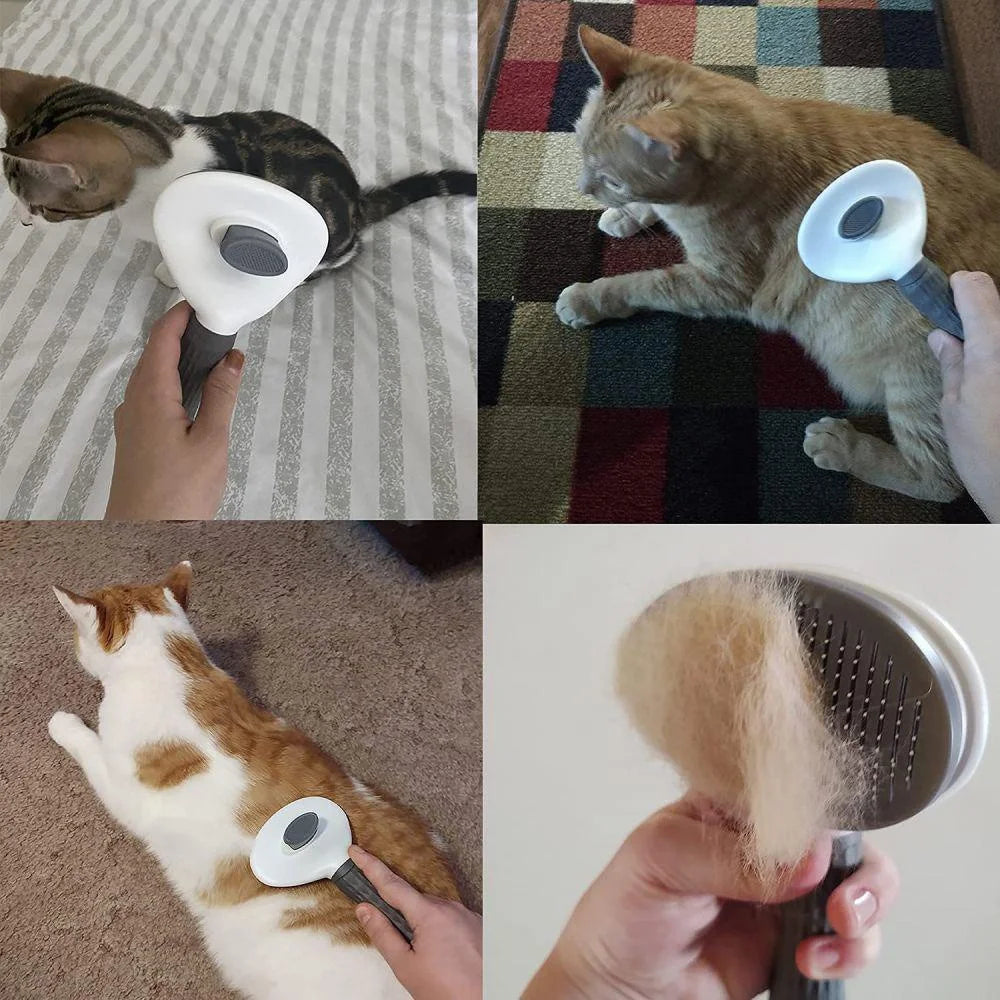 Pet Grooming Slicker Brush - Removes Undercoat & Mats