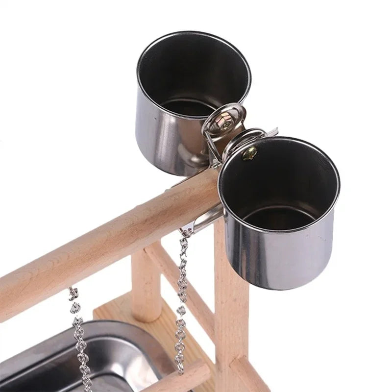Bird Activity Centre - Perch Stand with Ladder & Hammock