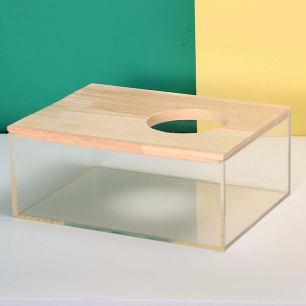Hamster Bathroom House - Clear Sand Bath Box